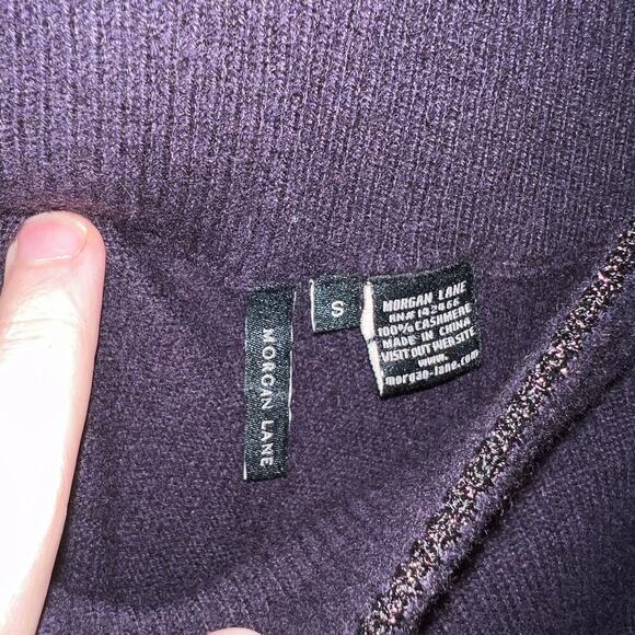 Morgan Lane Cashmere Purple Jogger Pants Size Small - Picture 3 of 4